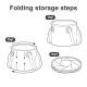 سینک ظرفشویی سفری نیچرهایک مدل Foldable Round NH20SJ040