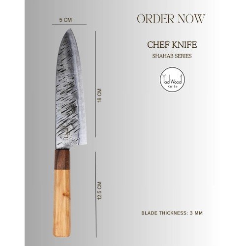 قیمت و خرید کارد YADWOOD Chef مدل شهاب