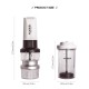 قیمت و خرید آسیاب شارژی و فرنچ پرسی آلوکس مدل KW-K25